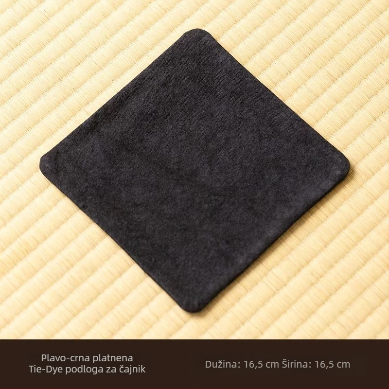 Čajna podložka od platna s tie-dye uzorkom, dvostrana, upijajuća, pogodna kao podmetač za šalice i držač za lonac