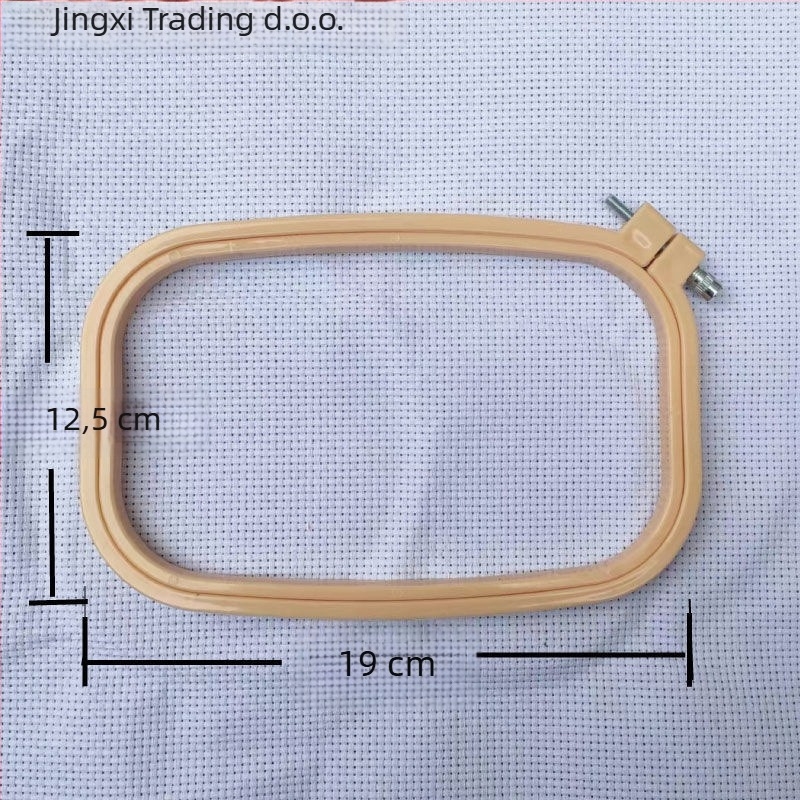Okružni okvir za križni vez s dizajnom imitacije bambusa, Marka Scenery, Materijal: plastična ploča, Tip veza: križni vez, Stil Ming i Qing klasika
