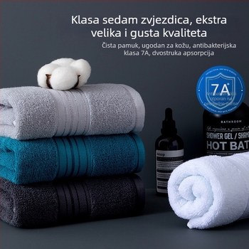 Ručnik za lice od dugovlaknastog pamuka, unisex, 200 g i više, upijajući i bez dlačica
