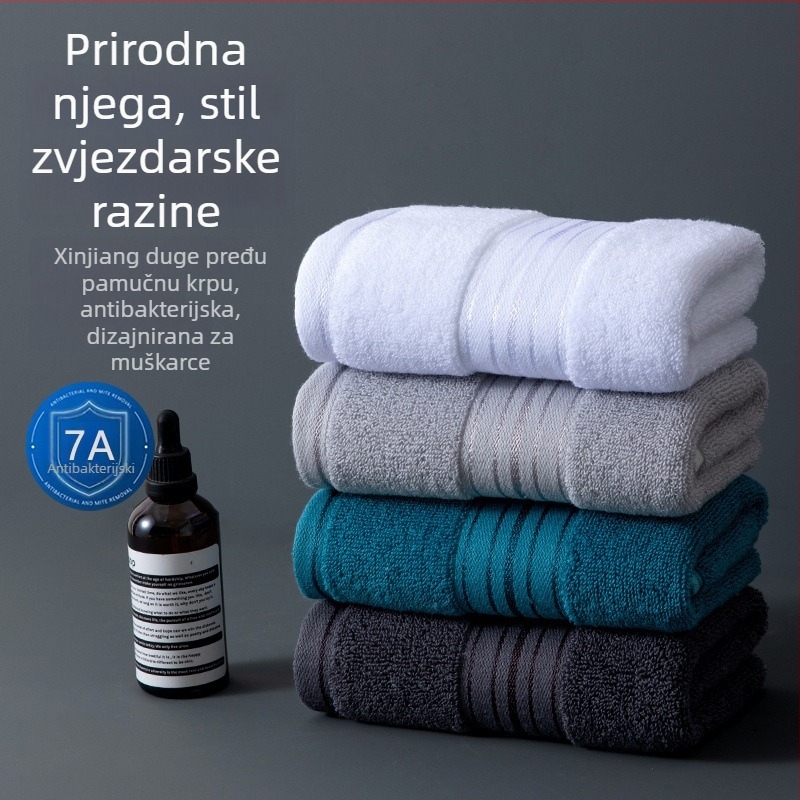 Ručnik za lice od dugovlaknastog pamuka, unisex, 200 g i više, upijajući i bez dlačica