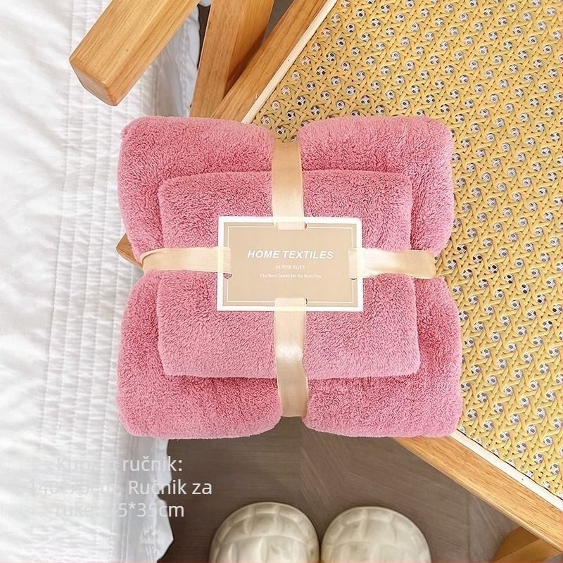 Troje ručnike za kupanje u Ins stilu, debeli mikrovlaknasti ručnici, bez dlačica, upijajući, Jacquard 150d