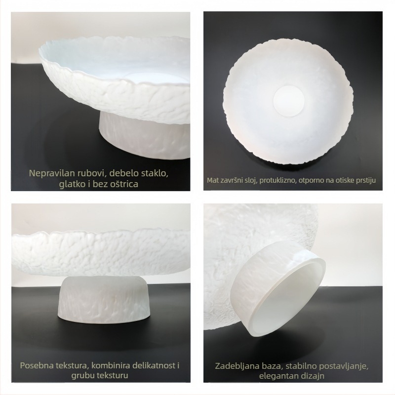 Luxury meow staklena posuda za voće - jednostavan stil, premium kvaliteta