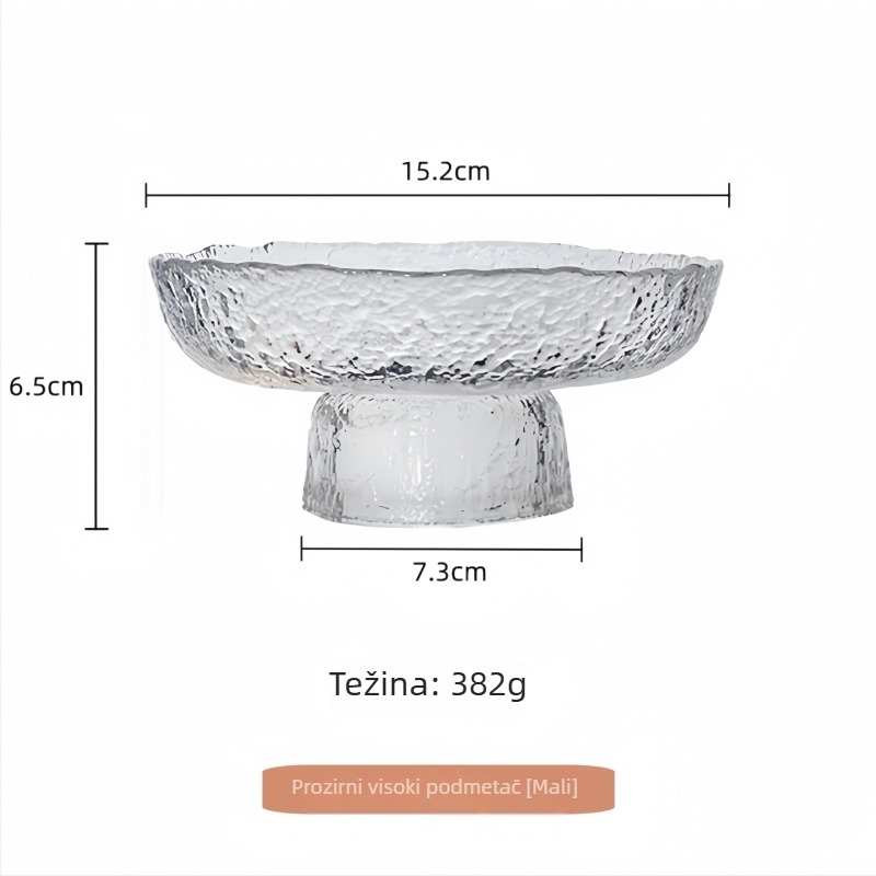 Luxury meow staklena posuda za voće - jednostavan stil, premium kvaliteta