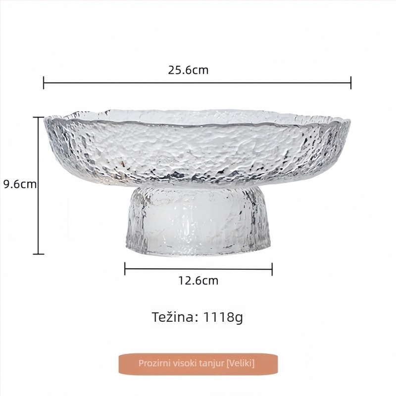 Luxury meow staklena posuda za voće - jednostavan stil, premium kvaliteta