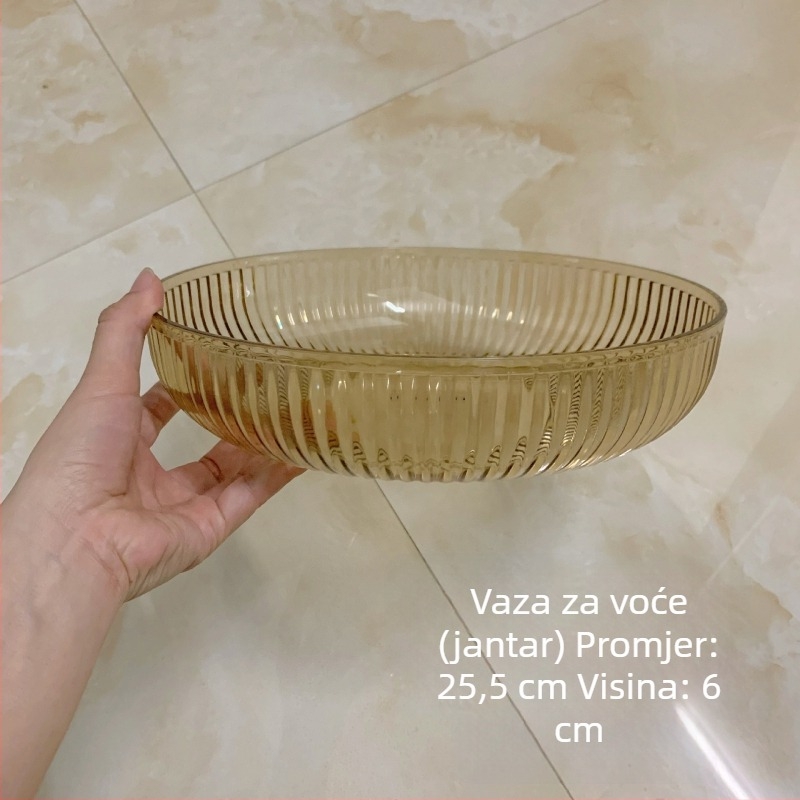 Plastični tanjur za voće, retro stil laganog luksuza, prvoklasna kvaliteta