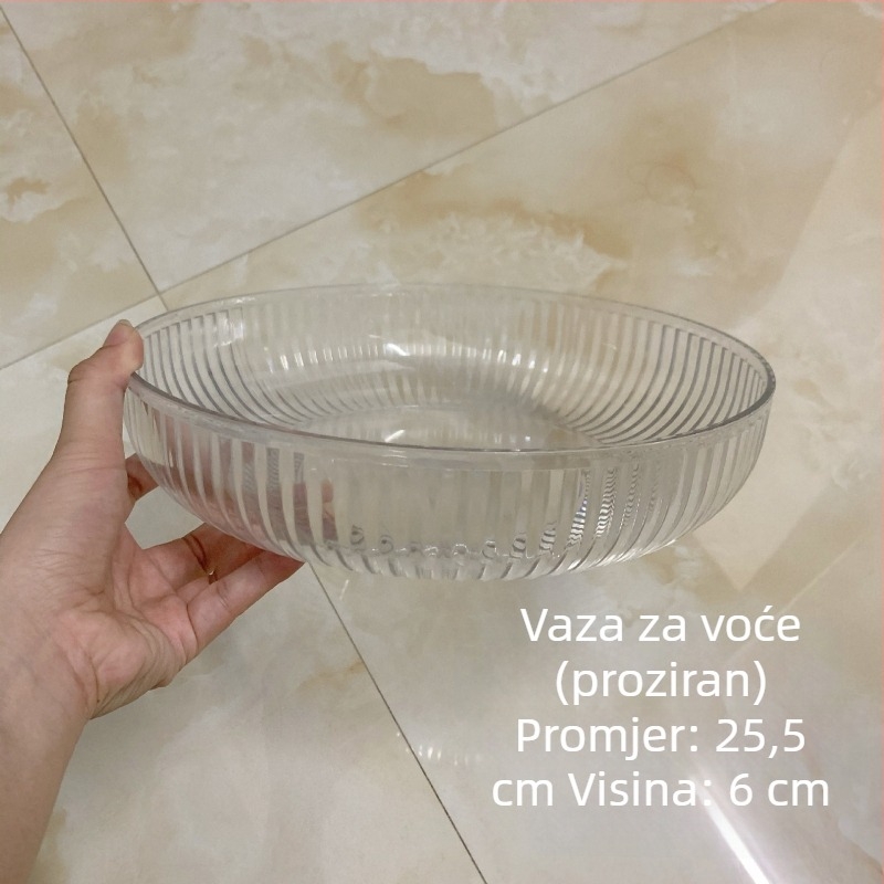 Plastični tanjur za voće, retro stil laganog luksuza, prvoklasna kvaliteta