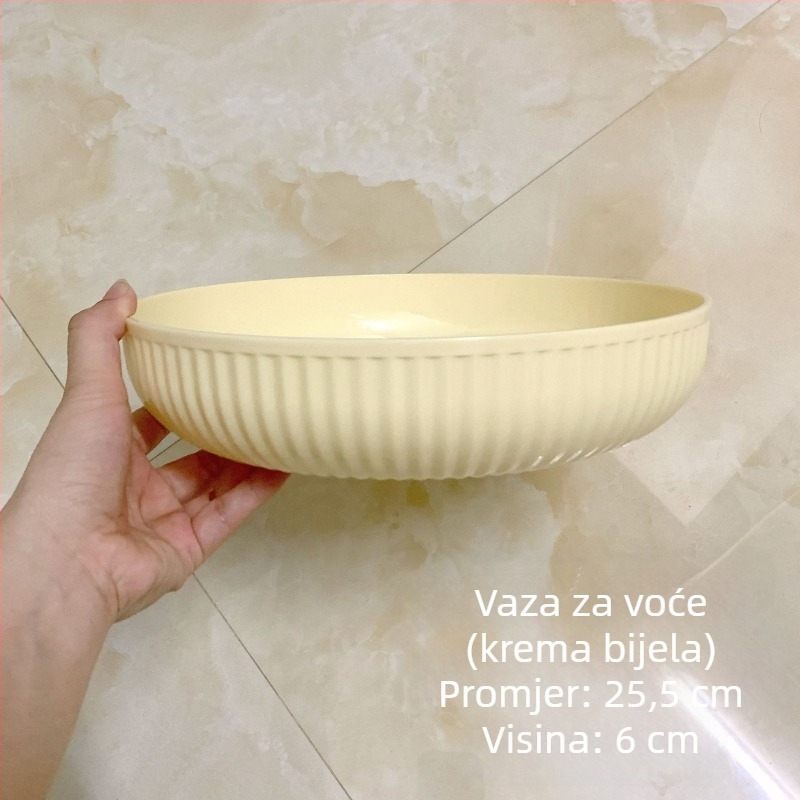 Plastični tanjur za voće, retro stil laganog luksuza, prvoklasna kvaliteta