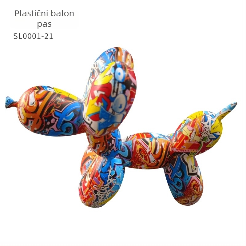 Balon-pas skulptura – suvremeni umjetnički stil, plastični materijal, polu ručna i polu mehanička izrada