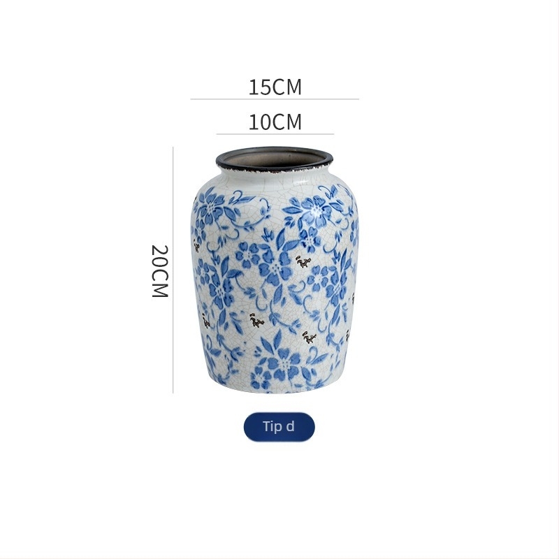 Double Flat porcelanska vaza u kineskom stilu