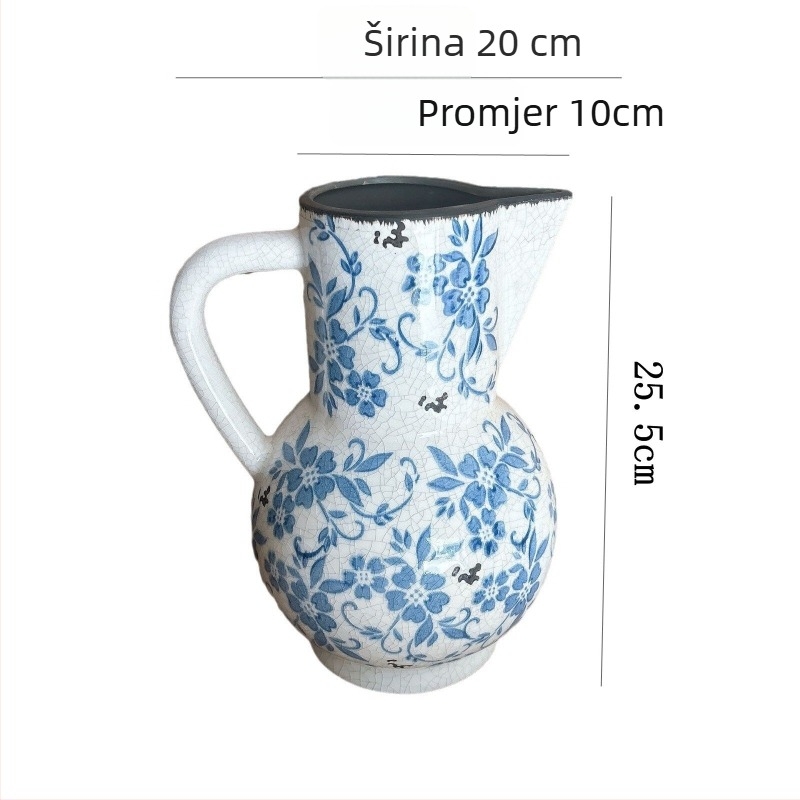 Double Flat porcelanska vaza u kineskom stilu