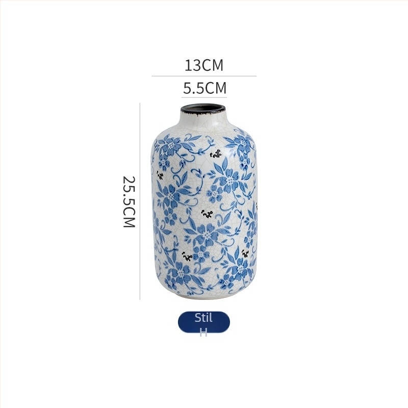 Double Flat porcelanska vaza u kineskom stilu