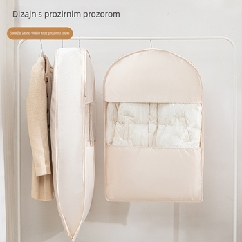 Torba za pohranu jakne s visećim dizajnom — satenski materijal, prašini otporan i vlage otporan, kompresija bez zraka za kućno skladištenje