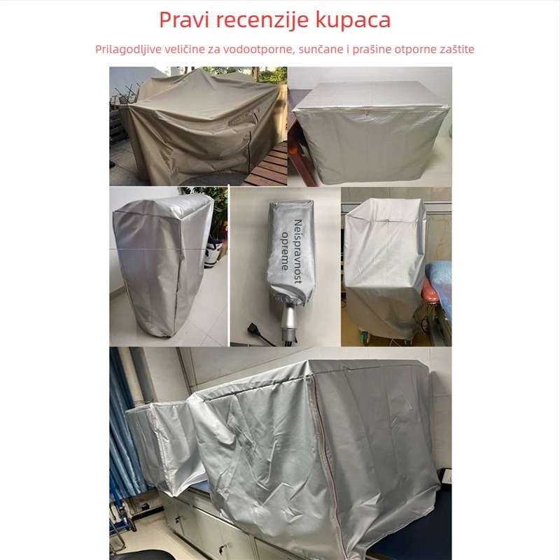 Prilagodljiva PVC zaštitna navlaka za opremu i namještaj – debeli 420D, Oxford platno sa srebrnim premazom, otporna na sunce, prašinu i vodu