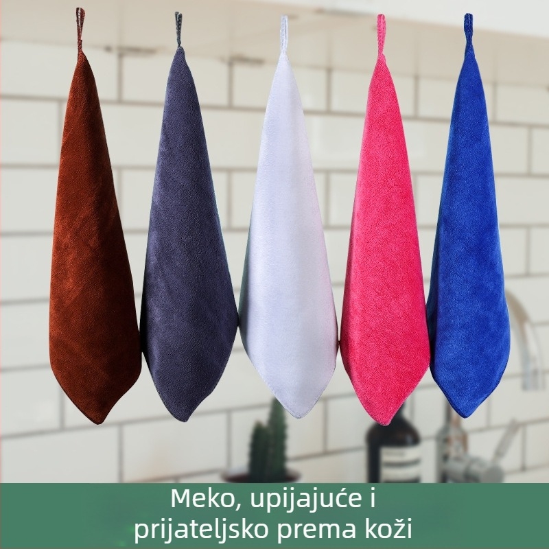 Mikrovlakneni kvadratni ručnik, pređa 32, materijal: superfina vlakna, težina 420 g, vrijeme upijanja 21–25 s