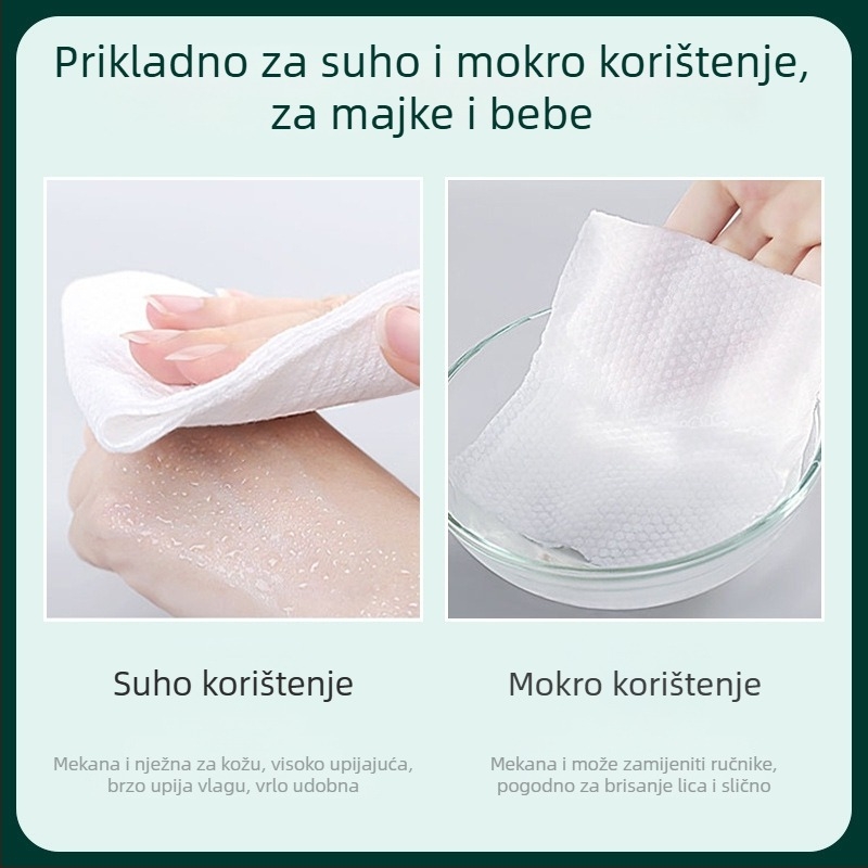 Jednokratna velika rola za lice, debela, salonske kvalitete, od vlakana drveta, marka Winne Fragrance