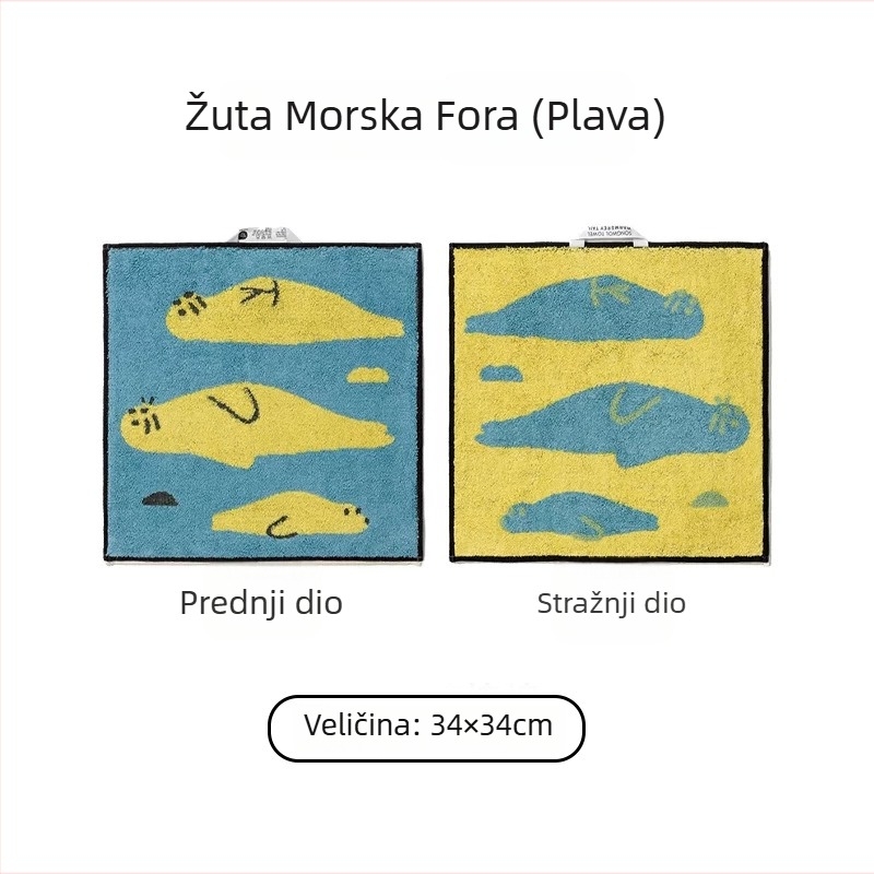 Cotton Love Jacquard kvadratni ručnik za ruke, 60 g, 32‑vlasna pamuk, upijanje 0–5 s