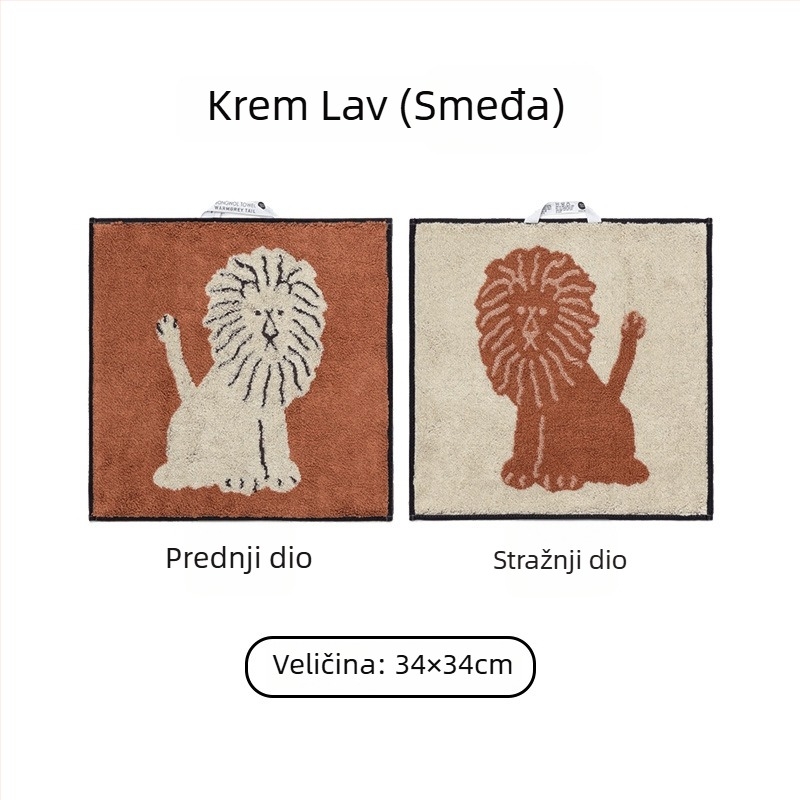 Cotton Love Jacquard kvadratni ručnik za ruke, 60 g, 32‑vlasna pamuk, upijanje 0–5 s