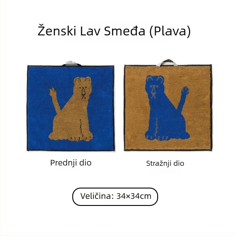 Cotton Love Jacquard kvadratni ručnik za ruke, 60 g, 32‑vlasna pamuk, upijanje 0–5 s