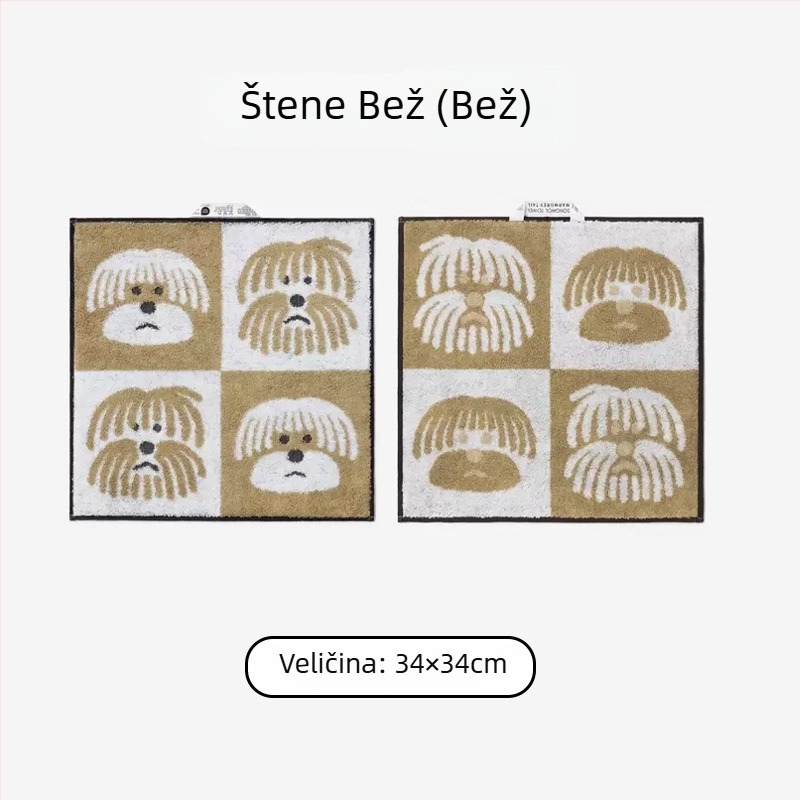 Cotton Love Jacquard kvadratni ručnik za ruke, 60 g, 32‑vlasna pamuk, upijanje 0–5 s