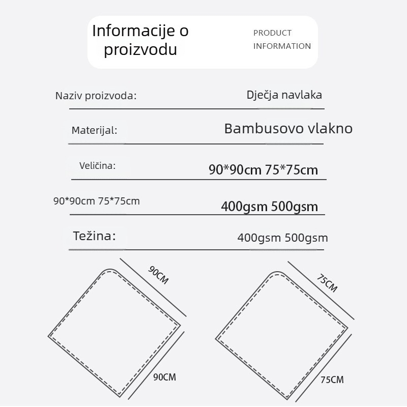 Dječji ručnik za kupanje s kapuljačom od bambusovih vlakana, brzo se suši, ekološki materijal, za plivanje