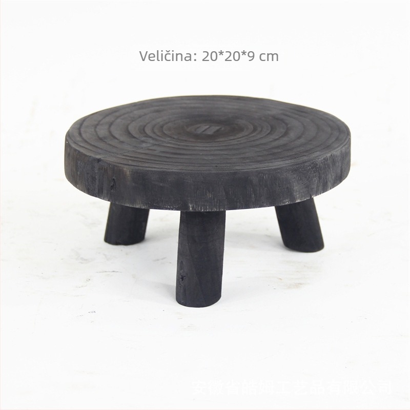 Drveni ukrasni pladanj u Wabi-Sabi stilu — Haom, materijal: drvo, pakiranje: karton, namijenjeno domu, hotelu i vilu