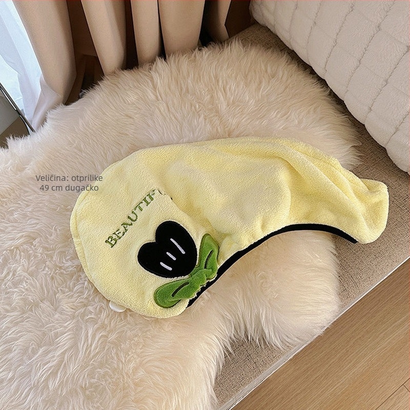 Šešir za sušenje kose za žene i odrasle, upija vodu, brzo suši, tkanina koralni pliš; Materijal: poliester; Težina: >200 g; Nit: 60 kom.