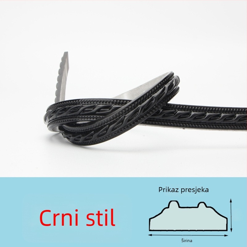 PVC samoljepljiva dekorativna rubna traka za pozadinu televizora na zid — moderan stil, vatrootporna, vodootporna, otporna na vlagu i koroziju, dugotrajna