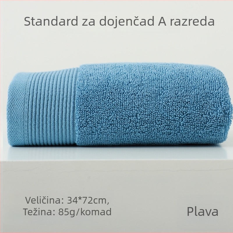 Avita pamučni ručnik za lice, 32s pređa, težina 80–100 g, upija, mogućnost prilagođenog logotipa