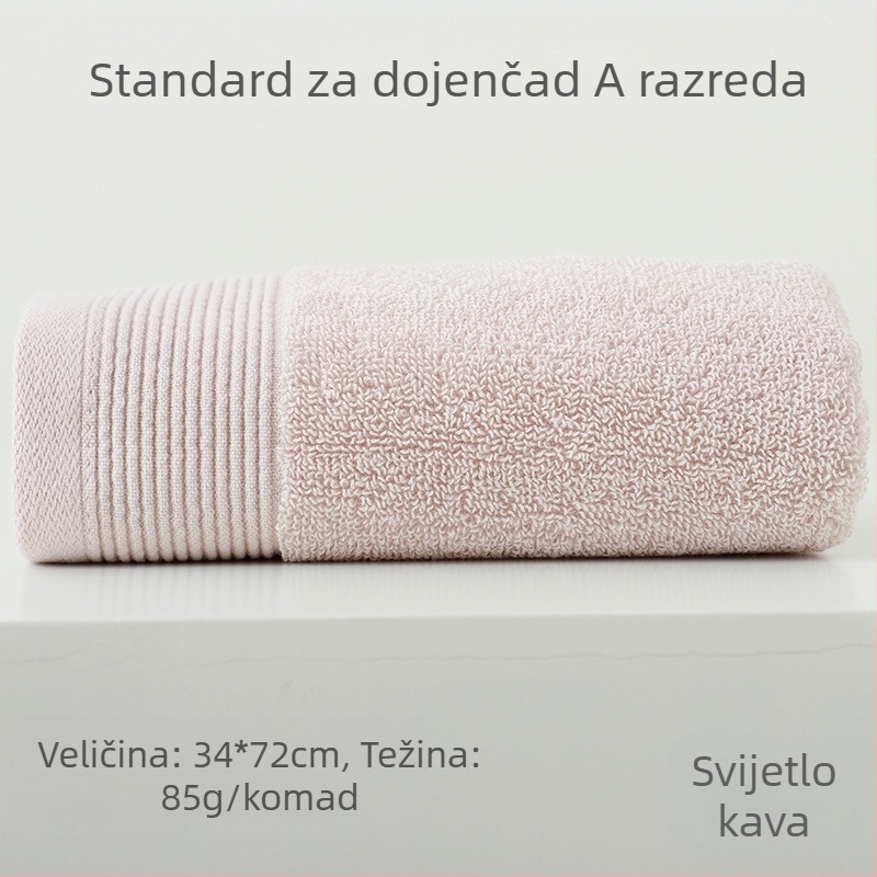 Avita pamučni ručnik za lice, 32s pređa, težina 80–100 g, upija, mogućnost prilagođenog logotipa