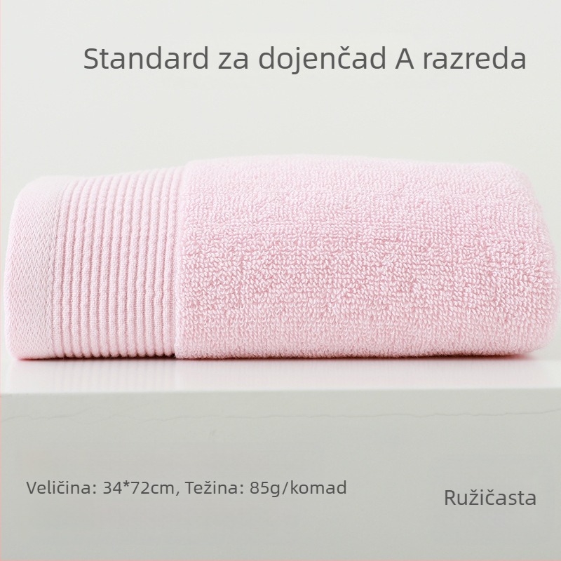 Avita pamučni ručnik za lice, 32s pređa, težina 80–100 g, upija, mogućnost prilagođenog logotipa