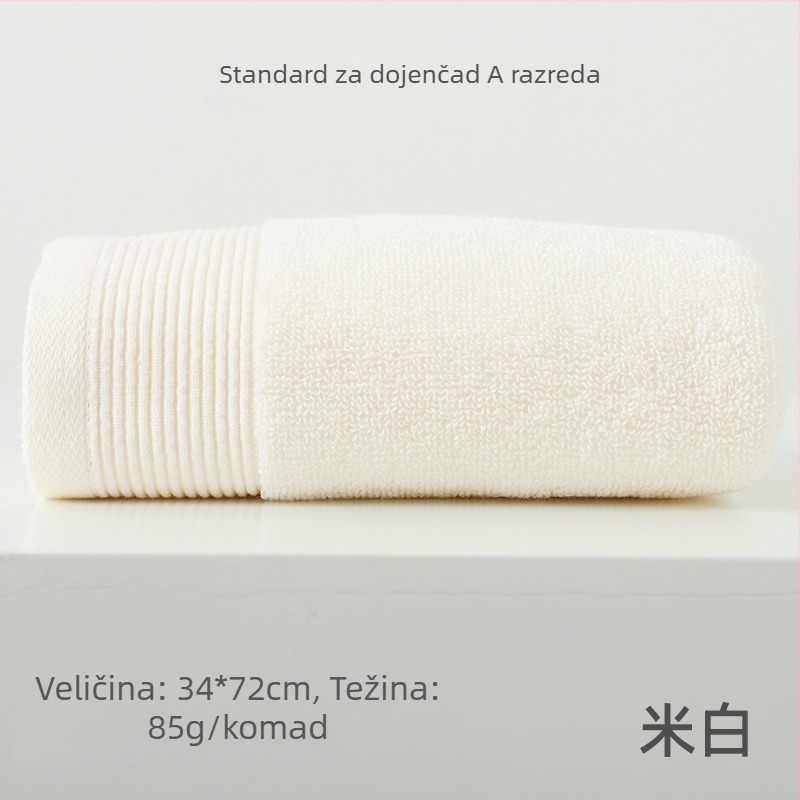 Avita pamučni ručnik za lice, 32s pređa, težina 80–100 g, upija, mogućnost prilagođenog logotipa