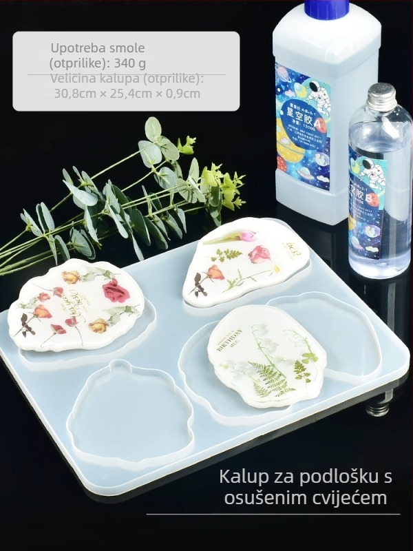 DIY komplet za narukvicu od kristalne smole sa silikonskim kalupom i kapanjem ljepila