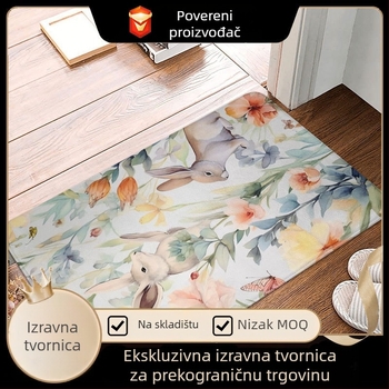 Prilagodljiv set kuhinjskih prostirki od PVC-a, protivklizne, deblje, vodootporne i otporne na ulje, strojno pranje, kvadratni oblik