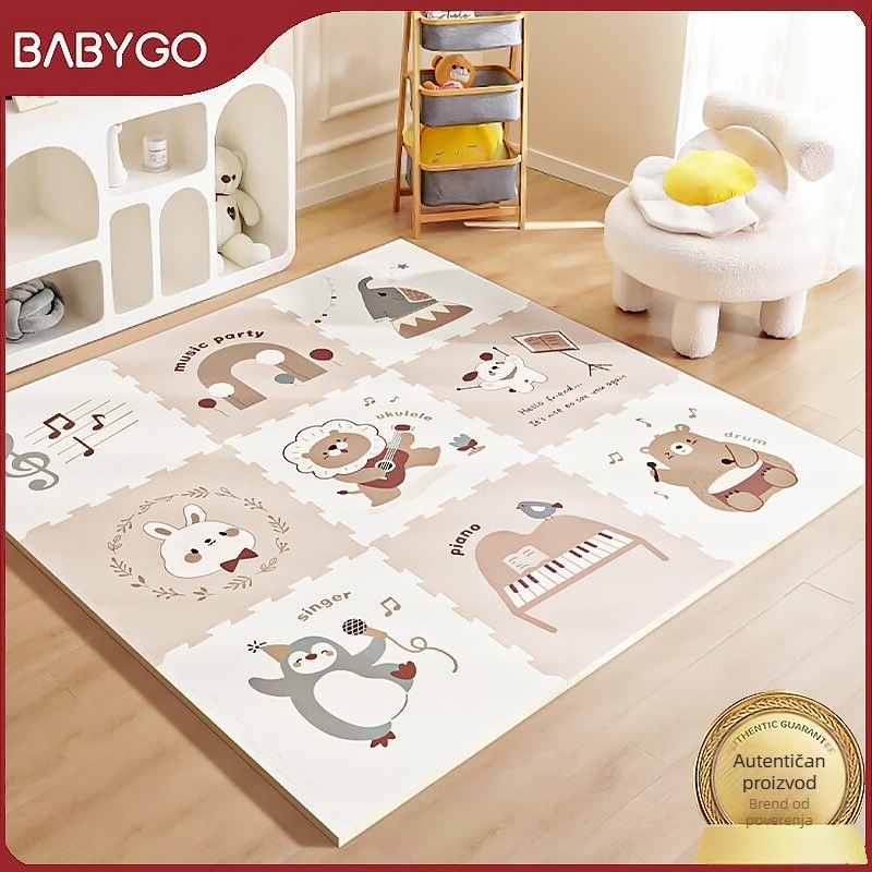 Babygo interlokacijski madrac za puzanje za djecu, XPE, 2 cm debljine, bez mirisa