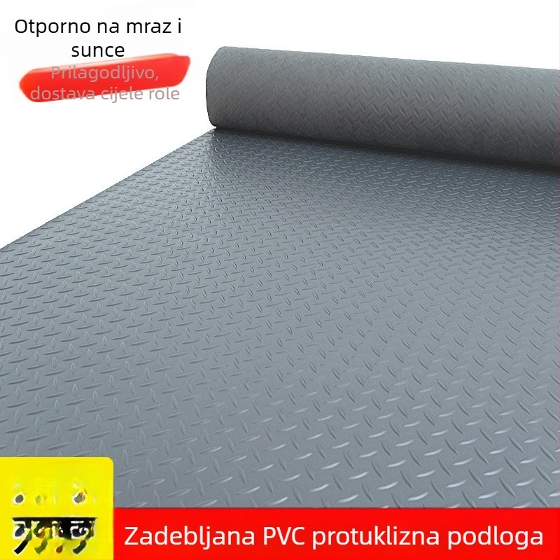 PVC debeli protuklizni podni mat za ulaz, vodootporna gumena podloga za hodnik, stepenice, skladište i kuhinju