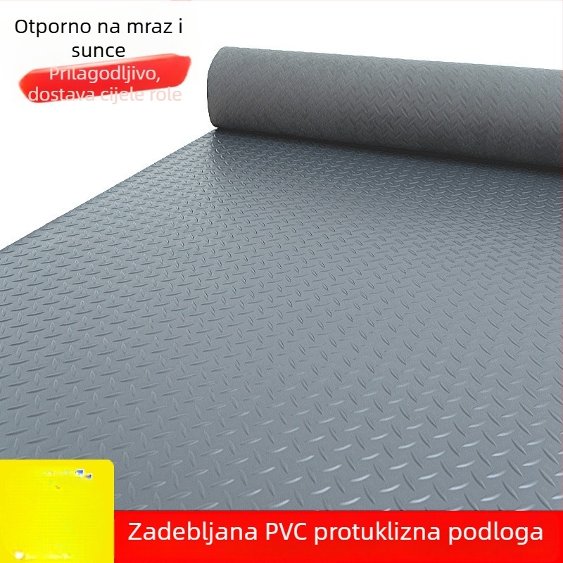 PVC debeli protuklizni podni mat za ulaz, vodootporna gumena podloga za hodnik, stepenice, skladište i kuhinju