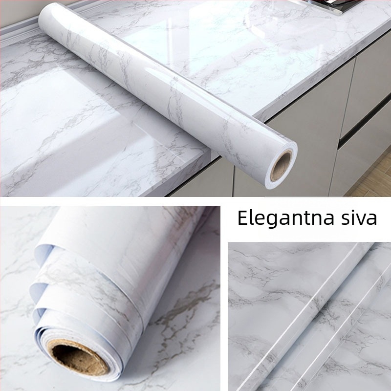 Folija za promjenu boje ormara za renovaciju, bez mirisa, vodootporna zaštitna folija za ladice, ormariće i štednjake