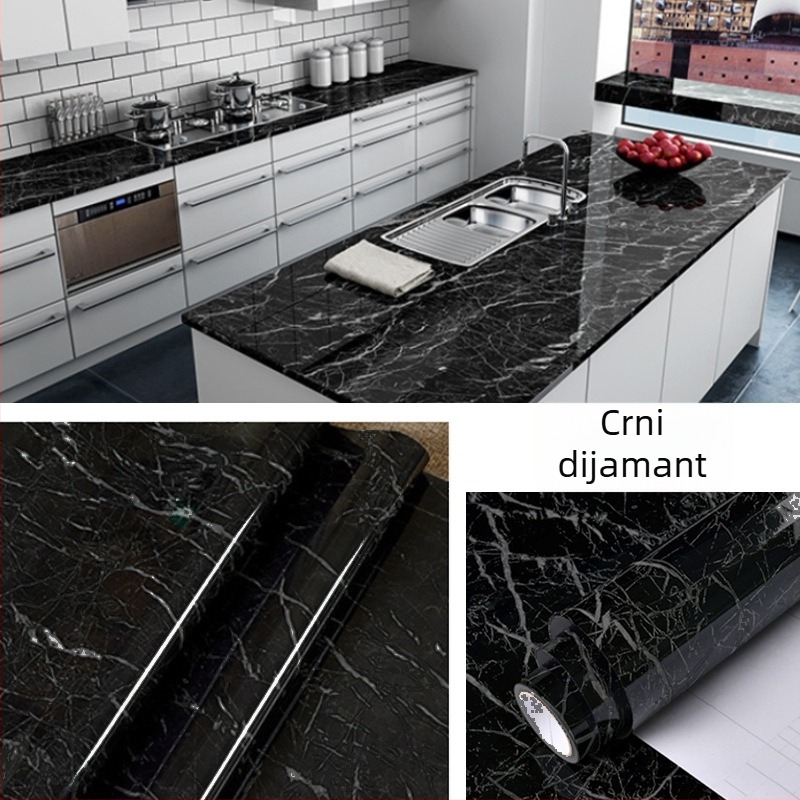 Folija za promjenu boje ormara za renovaciju, bez mirisa, vodootporna zaštitna folija za ladice, ormariće i štednjake