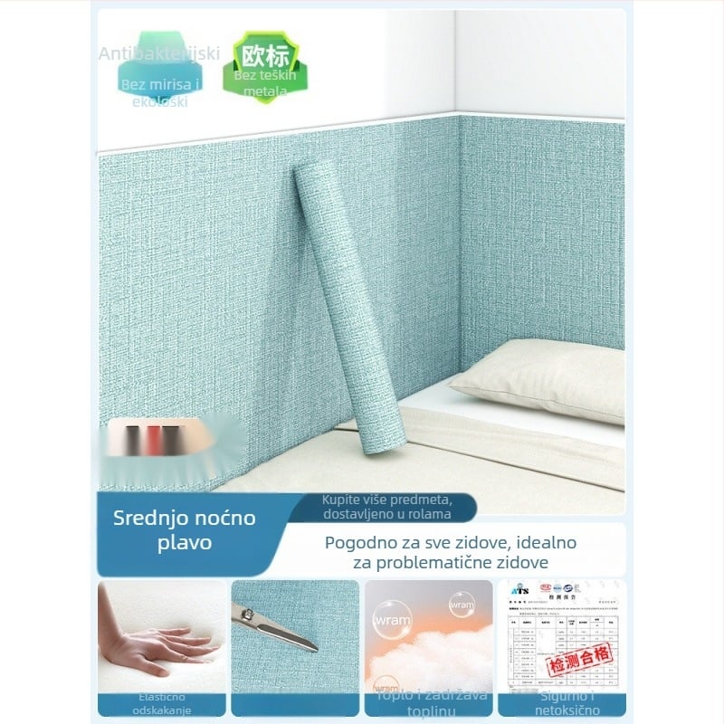 Mekana pjenasta zaštita zida za djecu – zaštita od udara uz rub kreveta, tatami stil