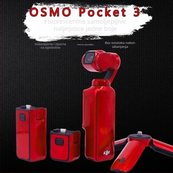 Zaštitni film za DJI Pocket 3 uz naljepnice – kompletan set dodatne opreme