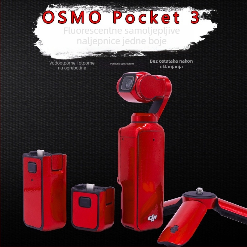 Zaštitni film za DJI Pocket 3 uz naljepnice – kompletan set dodatne opreme