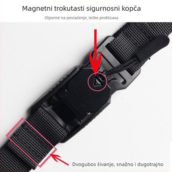 Kopča za pričvršćivanje kaiša na ruksak, protuklizni pojas, metalni materijal, jednobojni uzorak, proljeće 2024