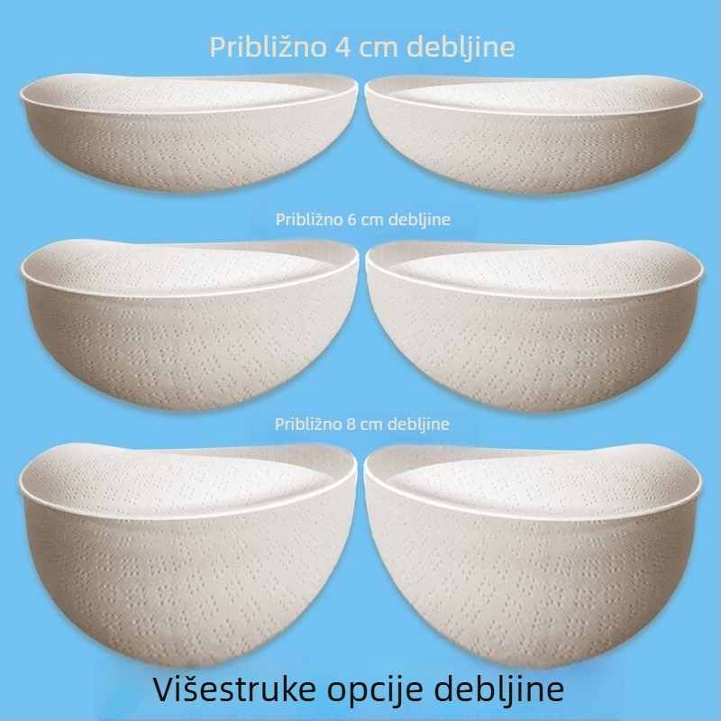 8 cm debeli vanjski jastučići za dojke, za tube top i sportski grudnjak, umetci za čašice