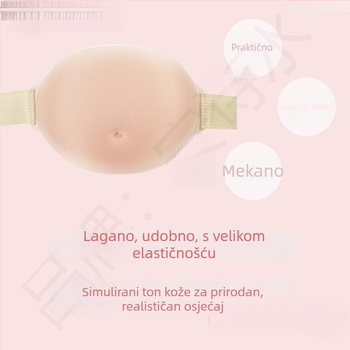 Silikonski trudnički trbuh za fotografiranje – rekvizit, povećana debljina, jesen 2024, marka: Druga