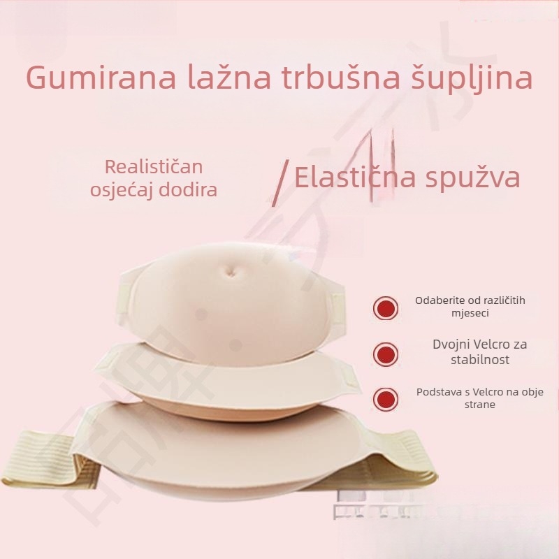 Silikonski trudnički trbuh za fotografiranje – rekvizit, povećana debljina, jesen 2024, marka: Druga