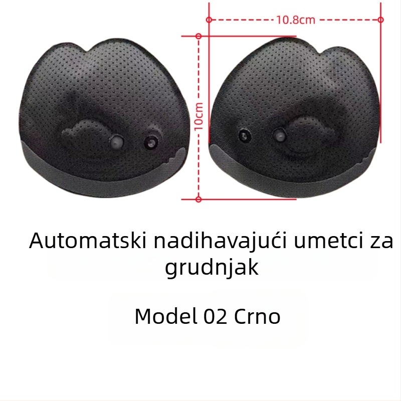 4D umetak za grudnjak s automatskim prilagođavanjem i zračnim jastučićem — poliester, gusti nadjev
