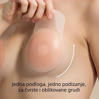 Tanka silikonska pločica za grudi za velike grudi, nevidljivi podiz, za vjenčanicu
