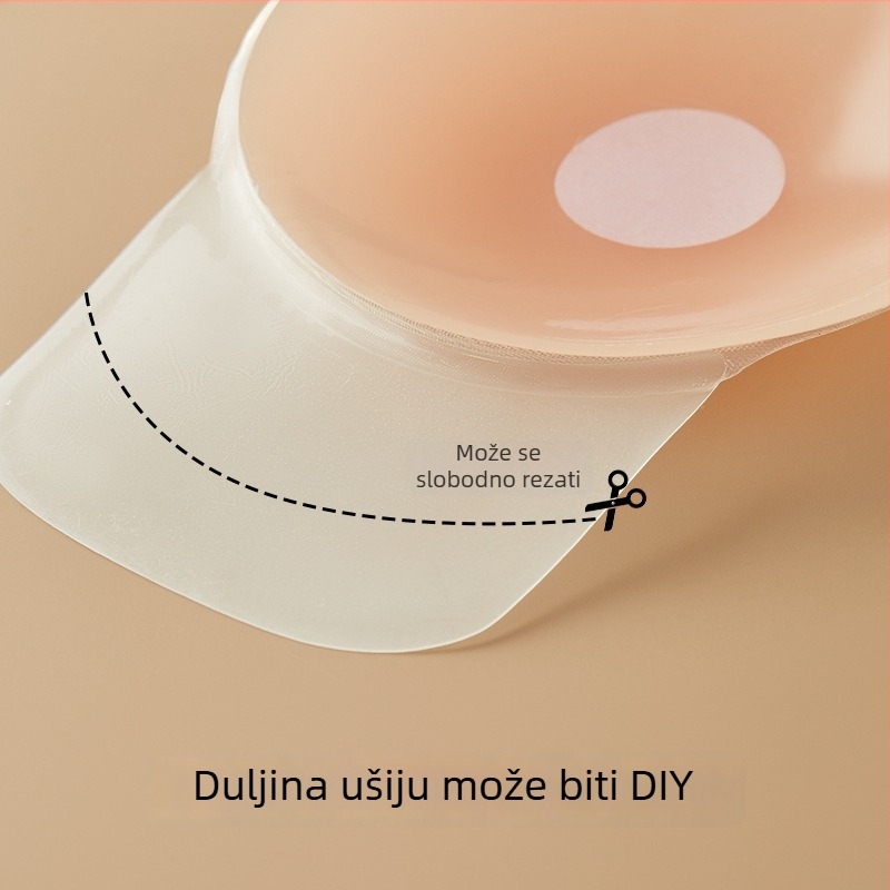 Tanka silikonska pločica za grudi za velike grudi, nevidljivi podiz, za vjenčanicu