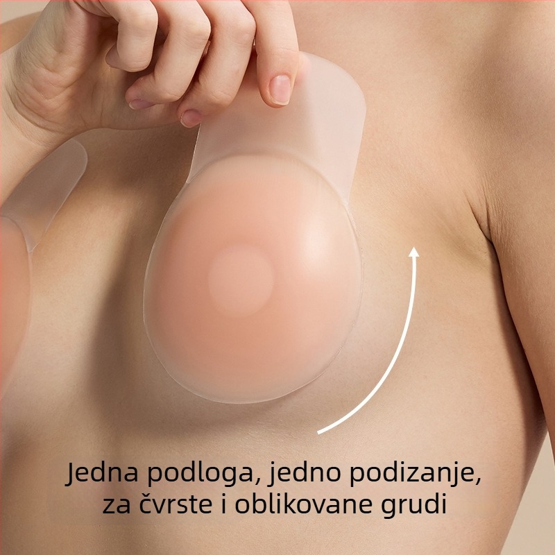 Tanka silikonska pločica za grudi za velike grudi, nevidljivi podiz, za vjenčanicu