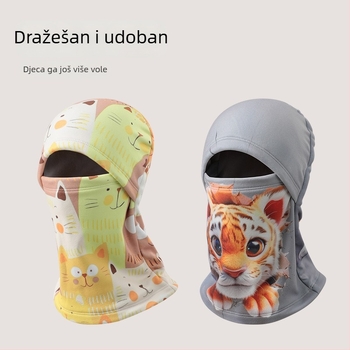 Dječja balaklava za skijanje, unisex, s fleecem uloškom, topla zaštita lica